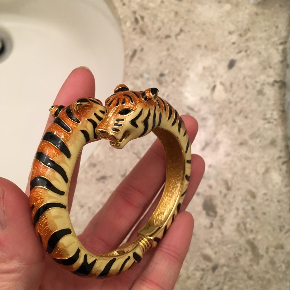 Authentic Kenneth jay lane tiger bangle